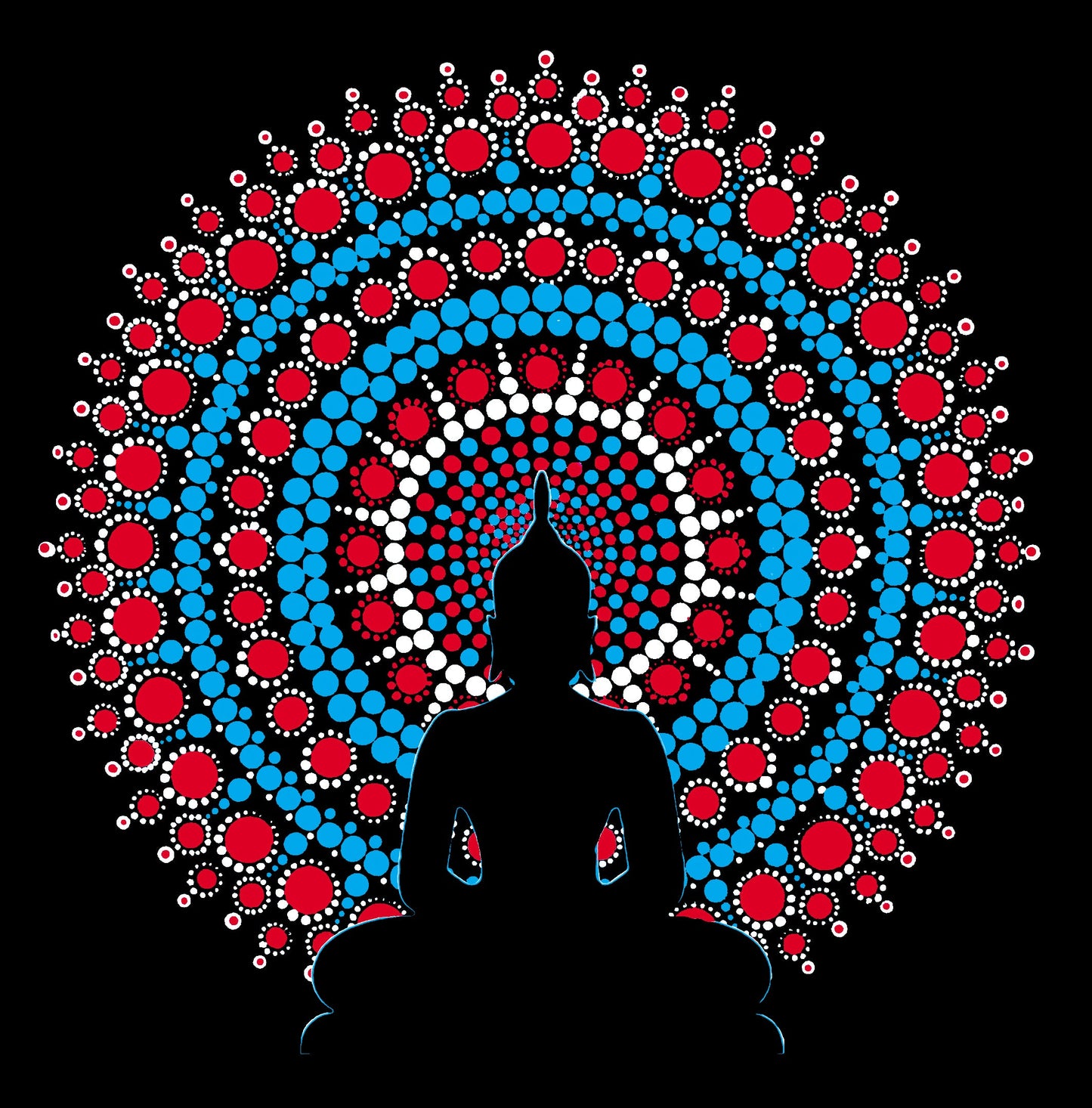 Orange Nirvana Standard Buddha Greeting Cards