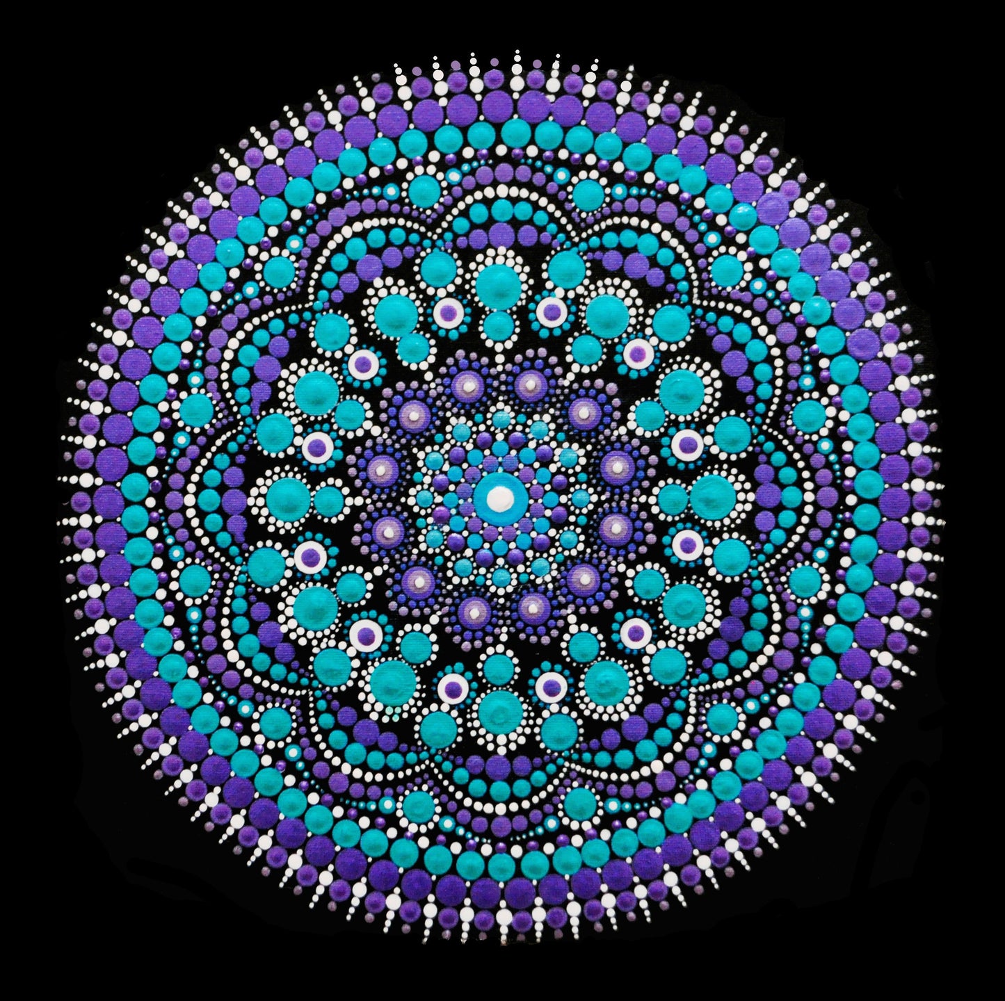 Turquoise Cosmos Large Greeting Card