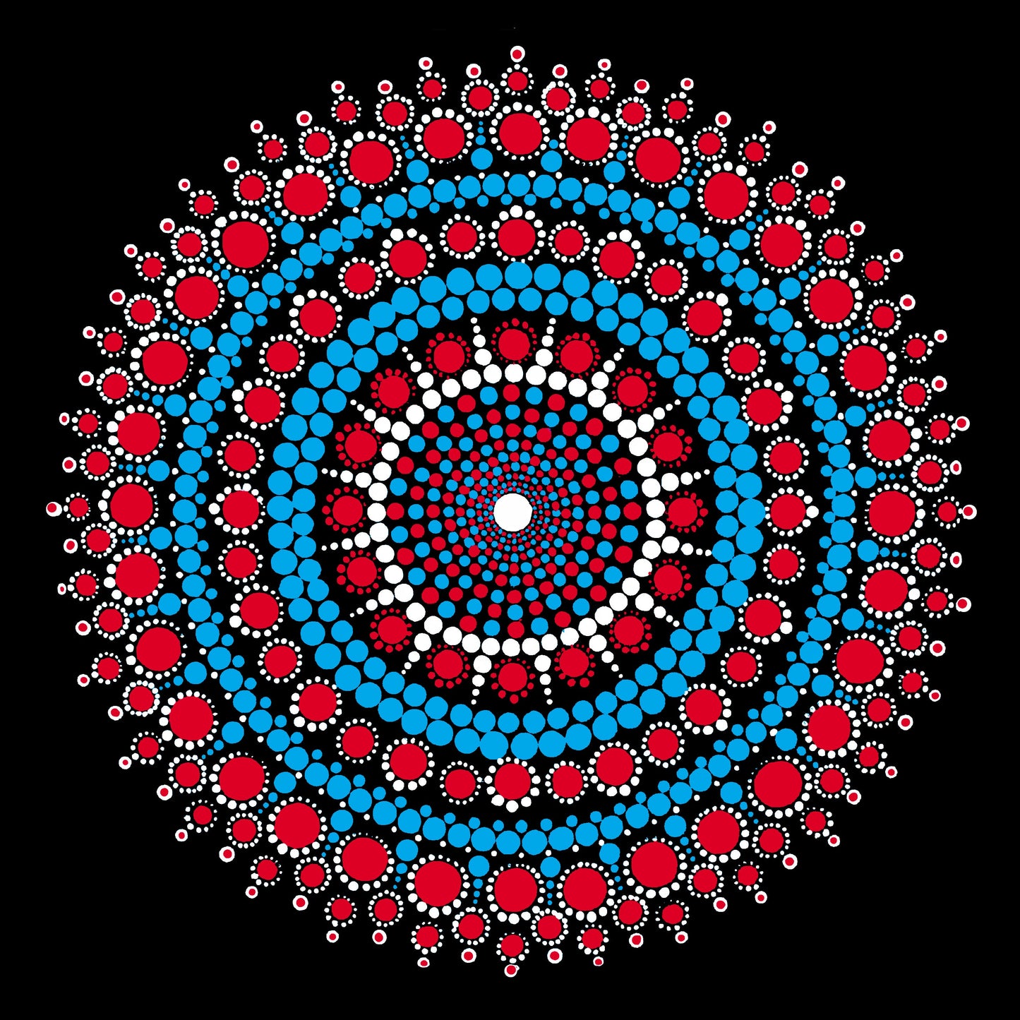 Orange Nirvana Large Greeting Cards