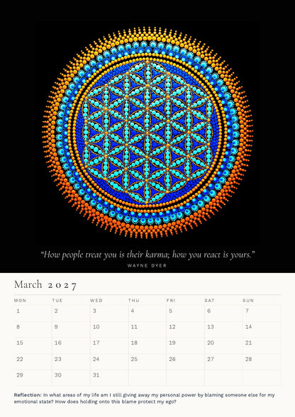 The Journey Within 2027 calendar, March page