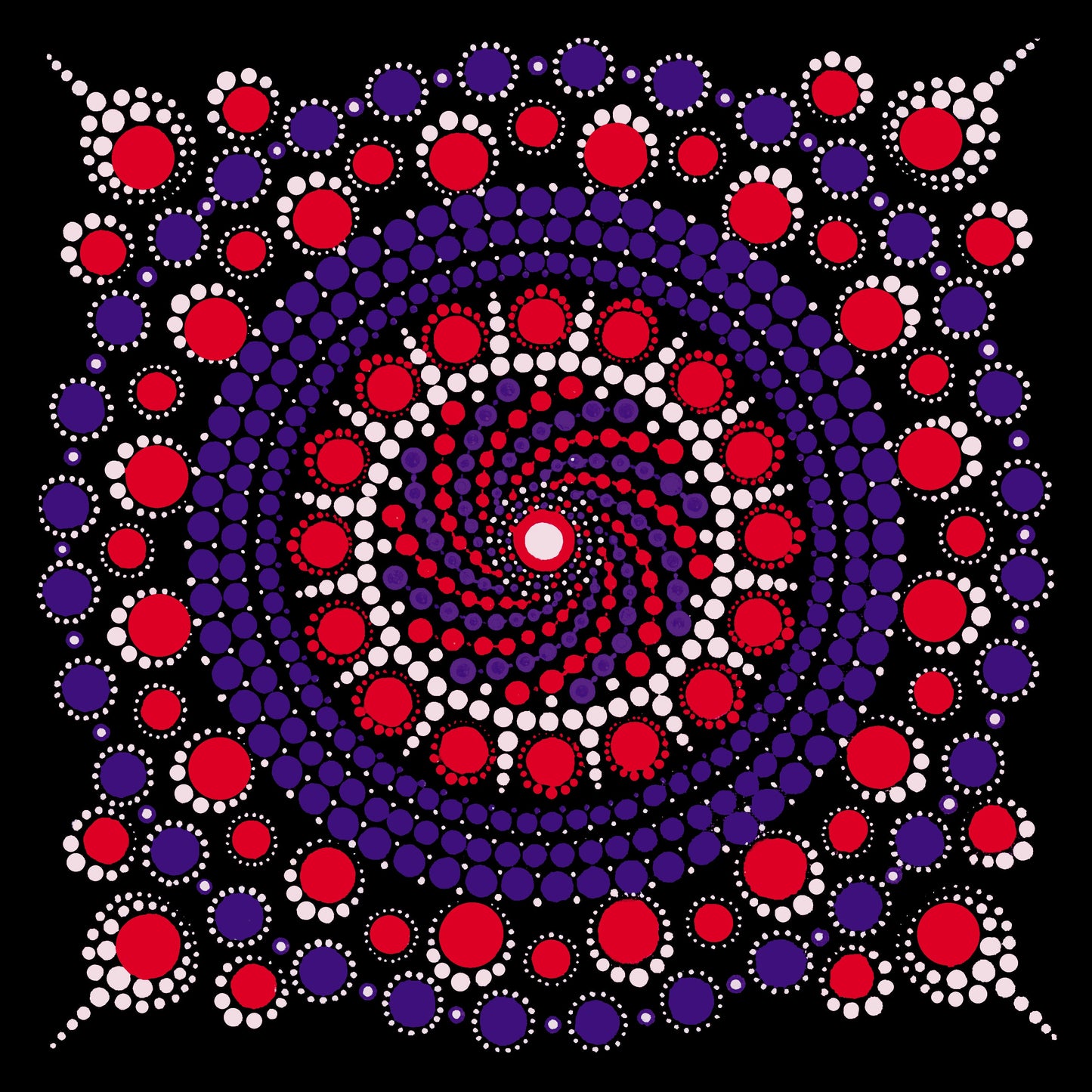 Healing Spiral Large Greeting Card