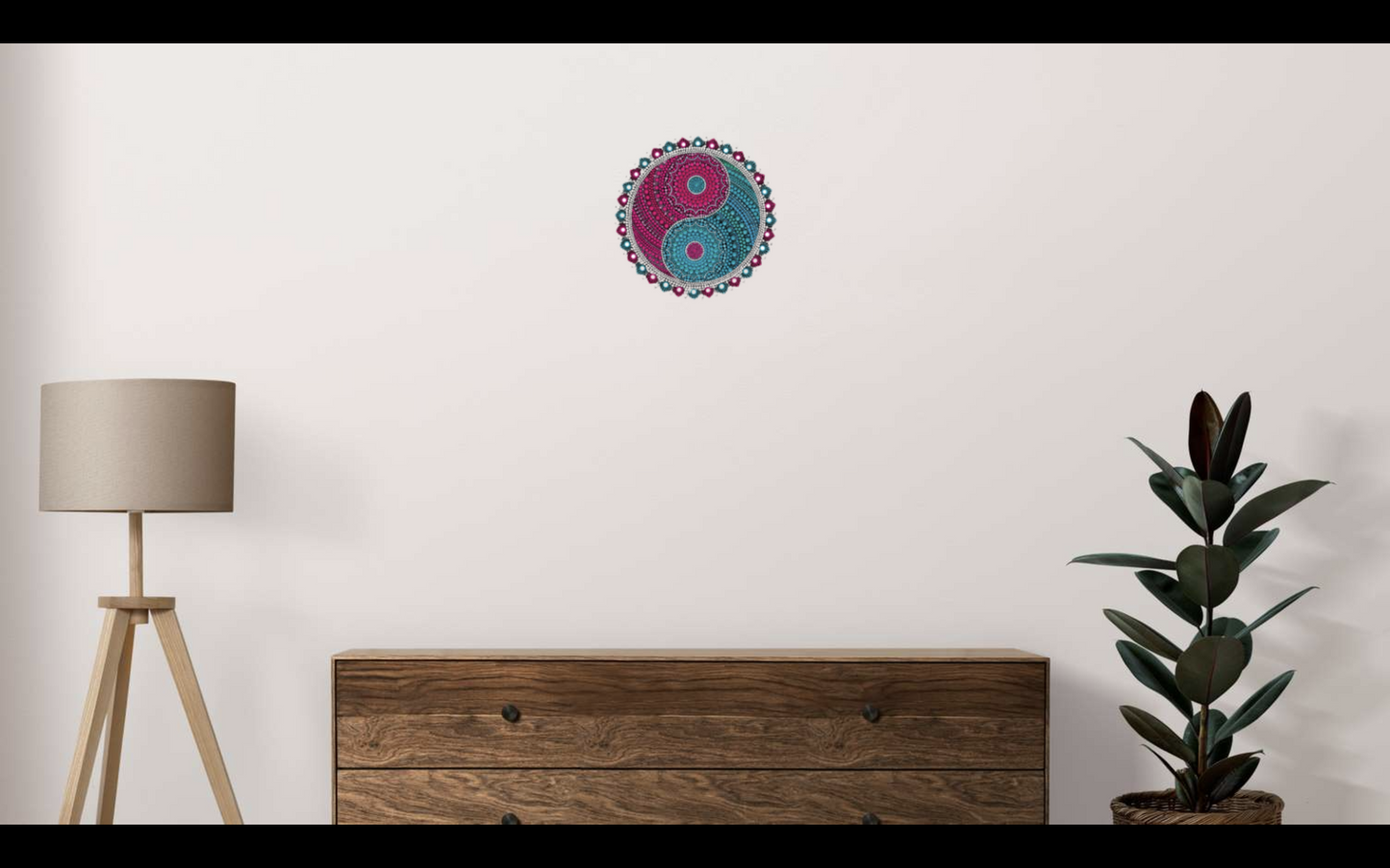 Serene Ying Yang Print