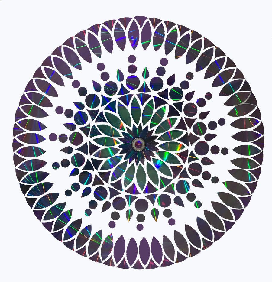 Recycled DVD art
