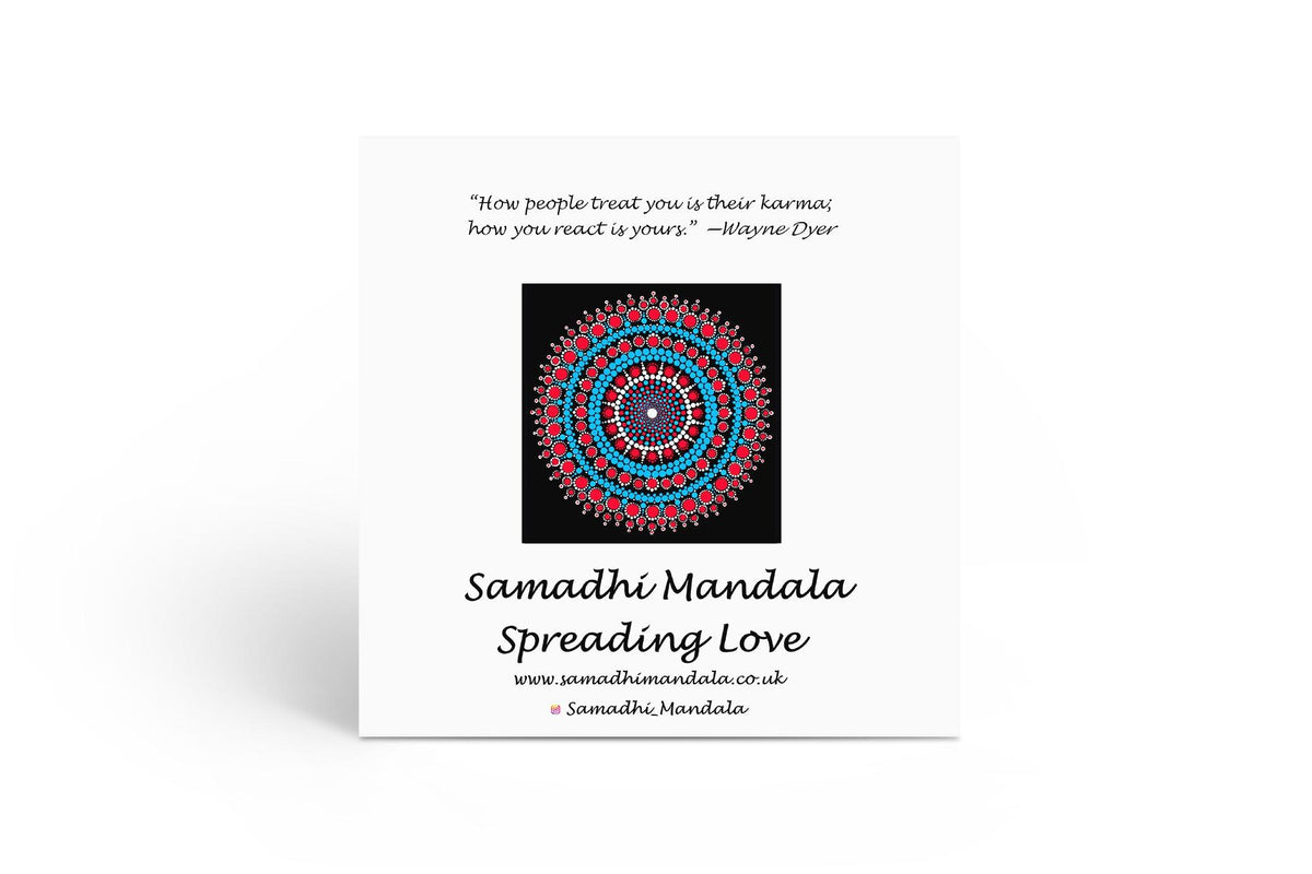 Orange Nirvana mandala card