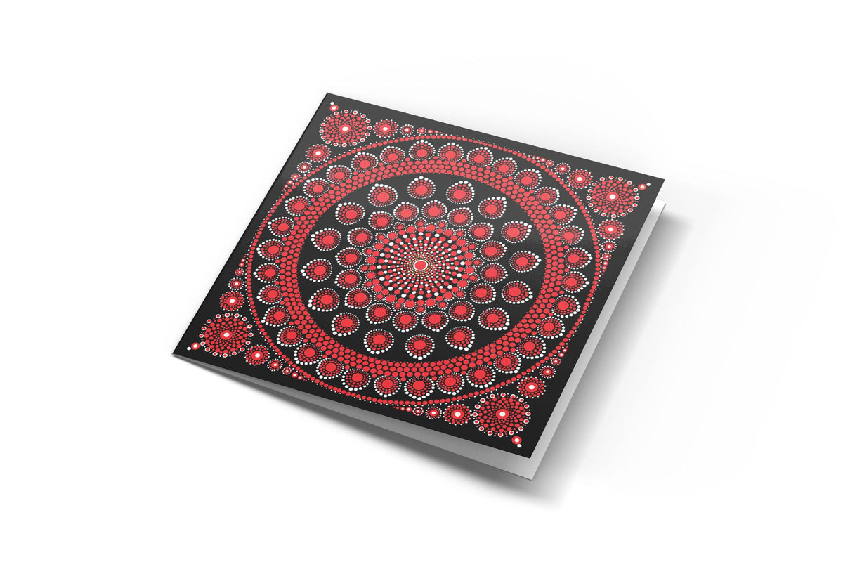 Burning Love mandala card