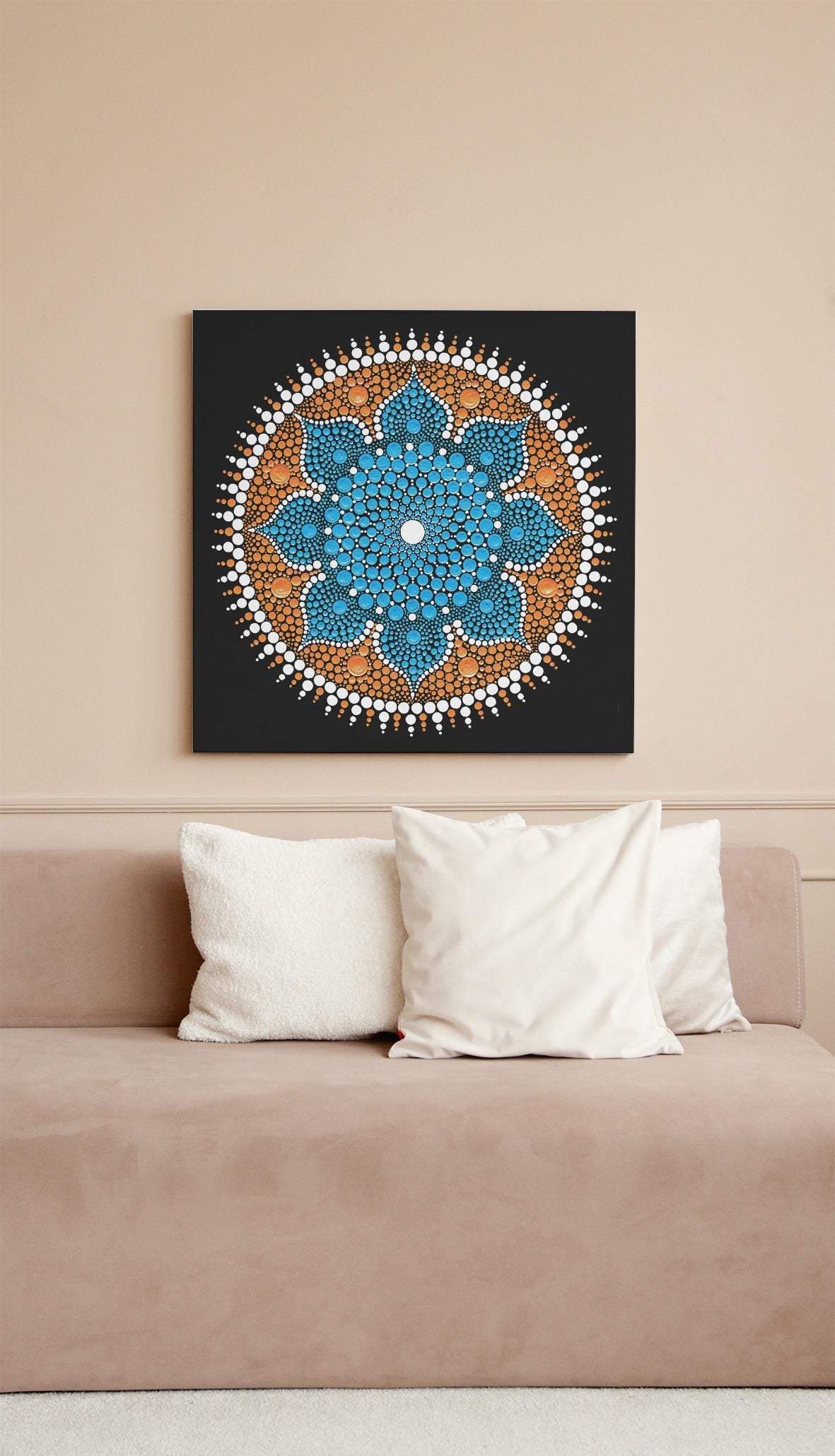Dancing Flower mandala print