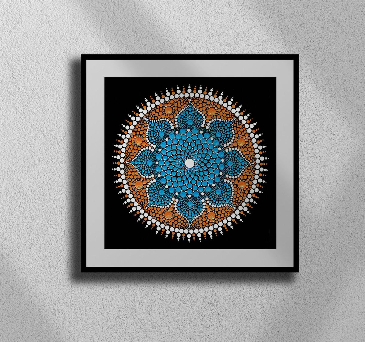 Dancing Flower mandala print