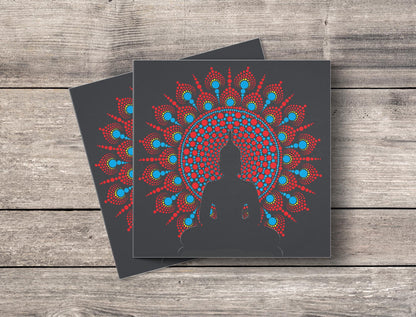 Samadhi Buddha mandala card