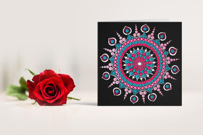 Candyfloss mandala card