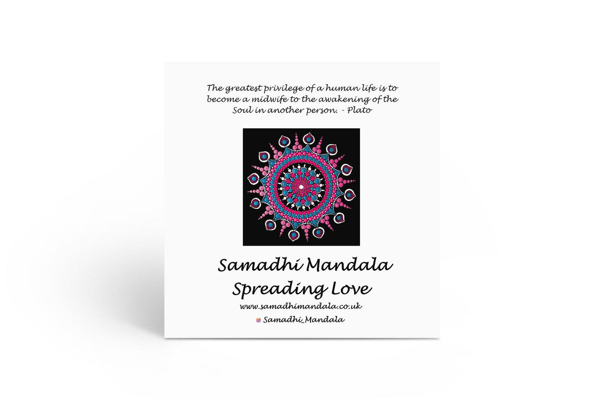 Candyfloss mandala card