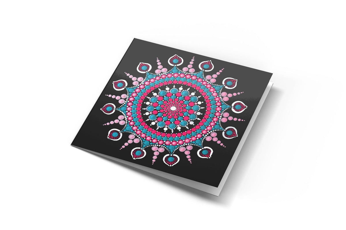 Candyfloss mandala card