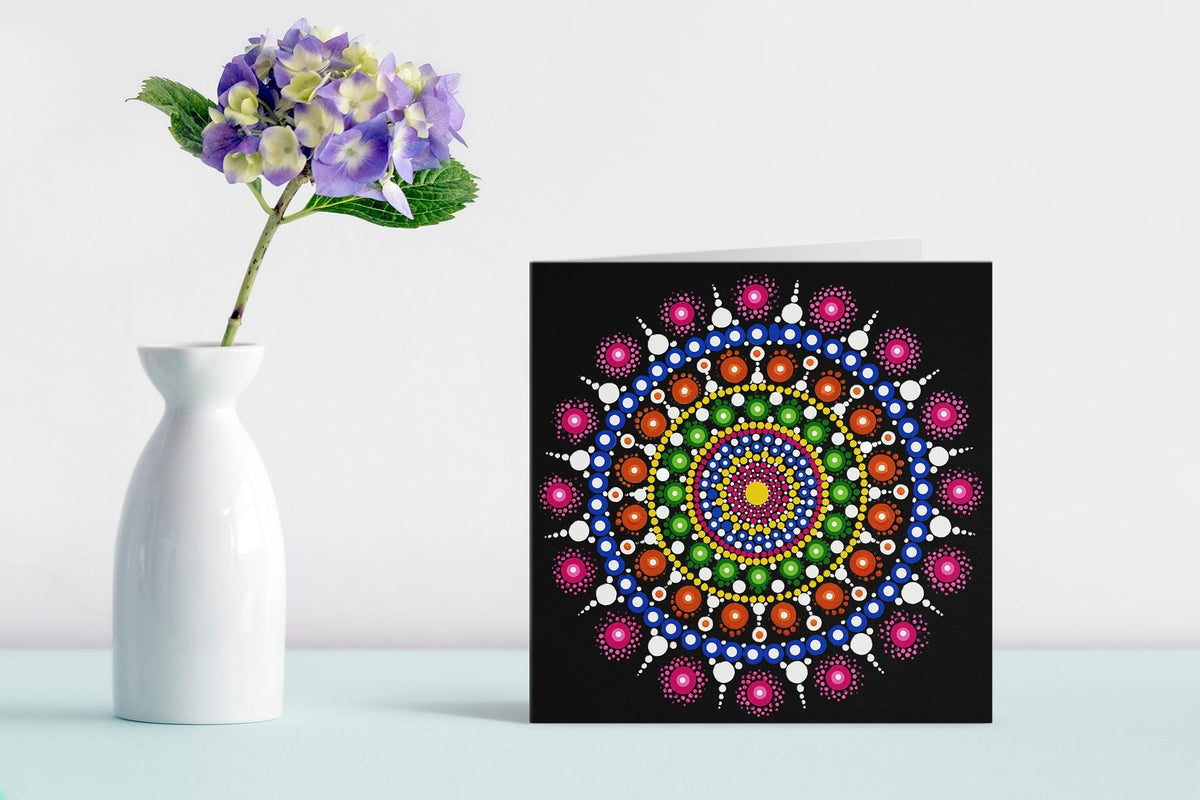Internal Colour mandala card