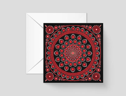 Burning Love mandala card