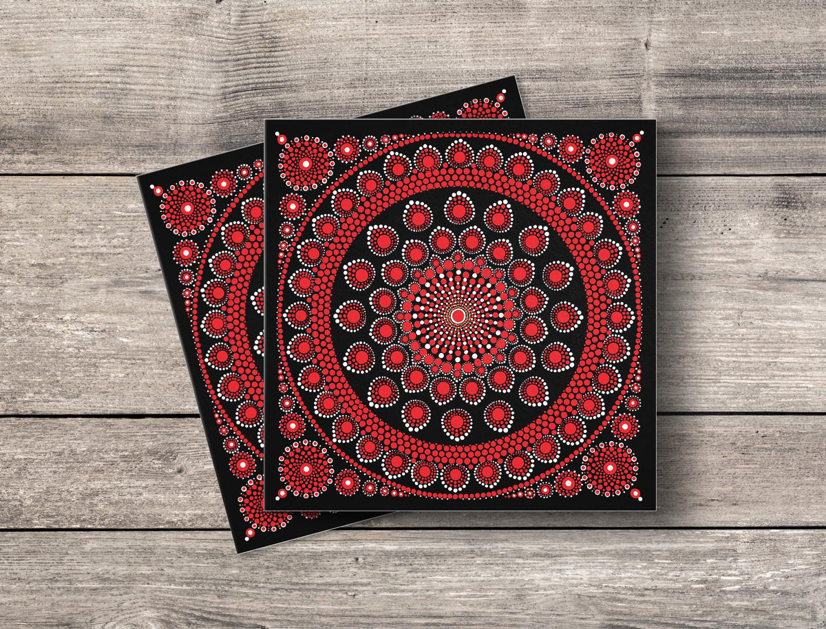Burning Love mandala card