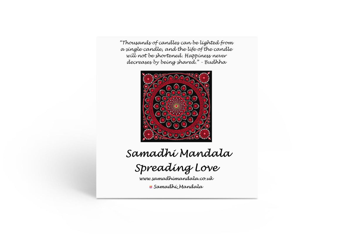 Burning Love mandala card