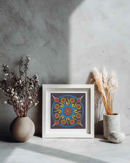 Love Explosion mandala large card