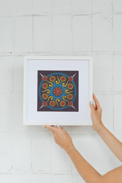 Love Explosion mandala large card