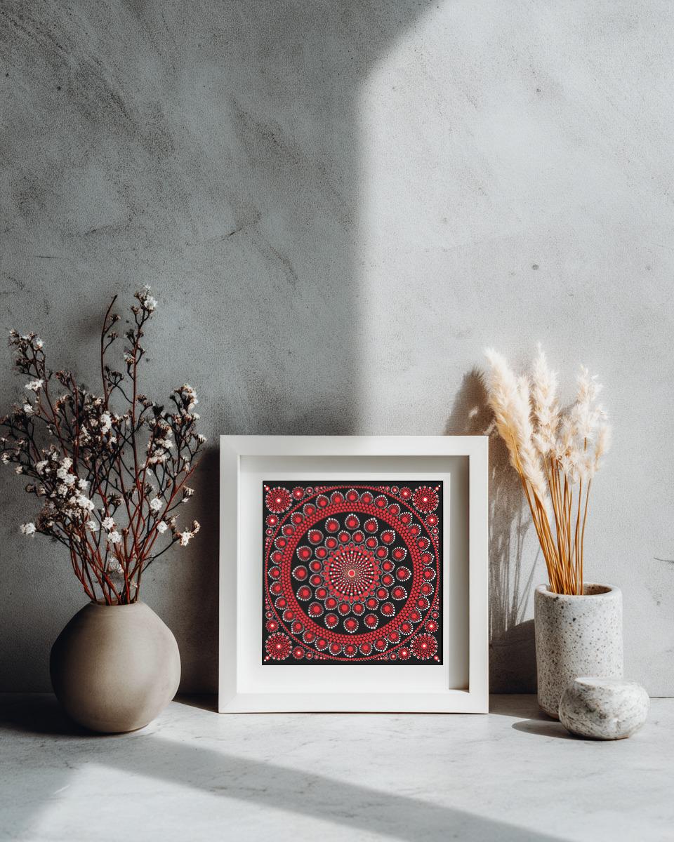 Burning Love mandala large card