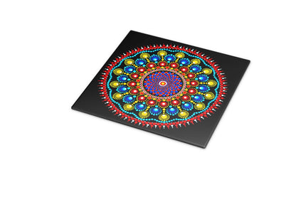 Peace Wormhole dot mandala art print by Sejal Joshi, 40x40cm