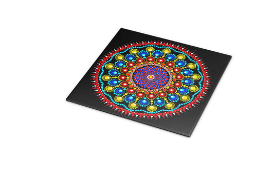 Peace Wormhole dot mandala art print by Sejal Joshi, 40x40cm