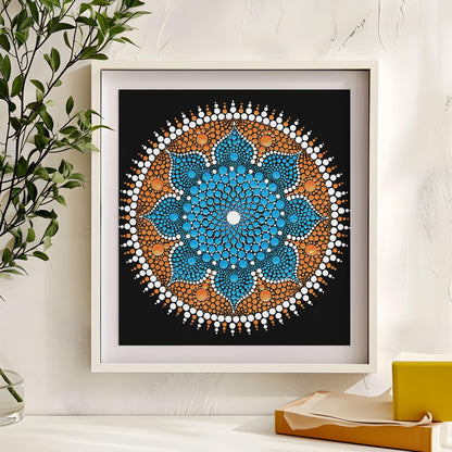 Dancing Flower mandala print