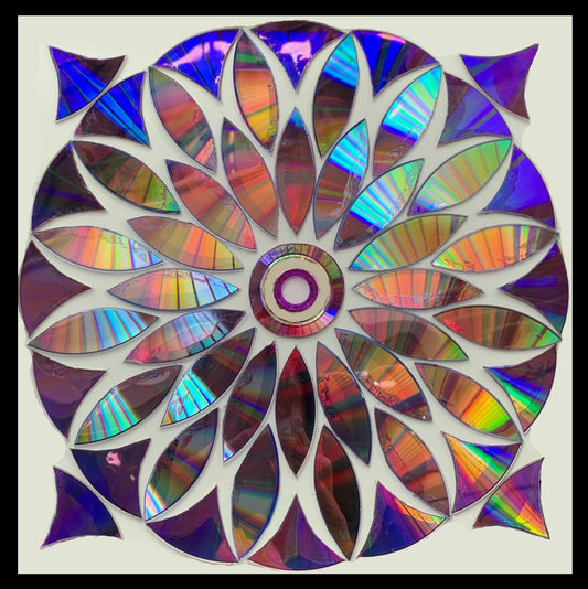 Recycled DVD Mandala